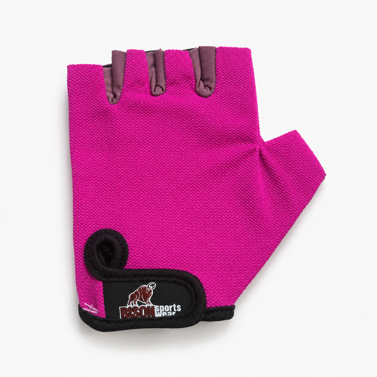 Guante corto ciclismo color fucsia y morado texturado